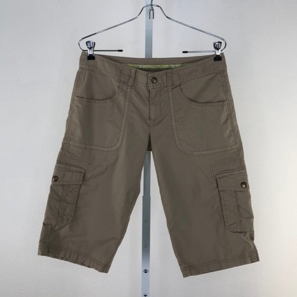 Lucy Pants - Lucy Kakhi Cargo Shorts, Size 6